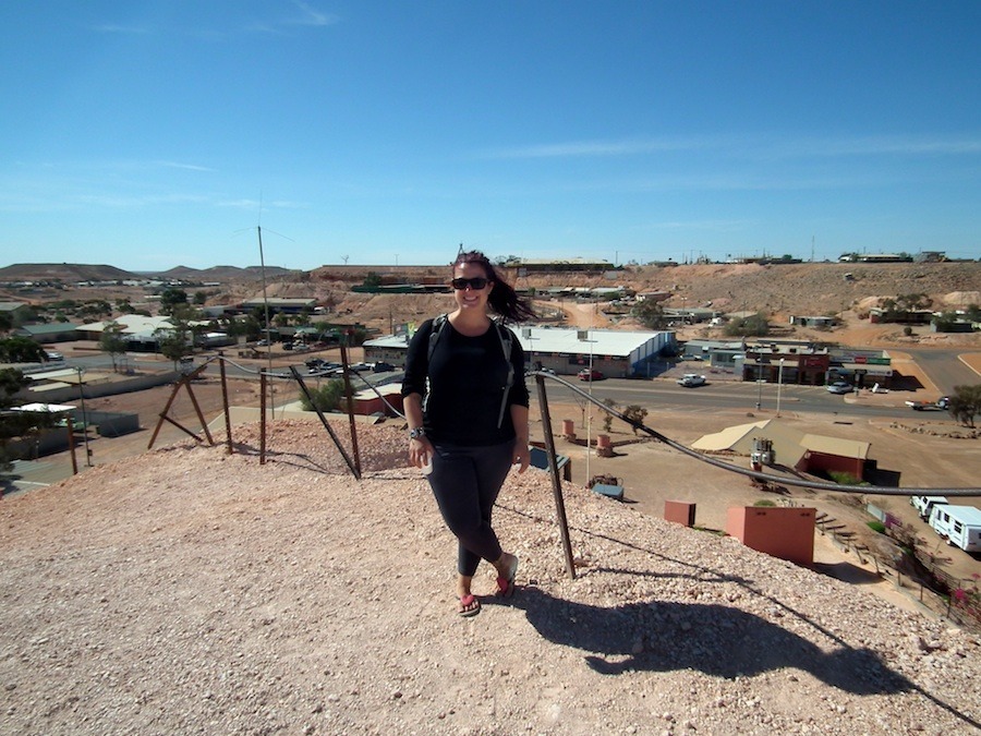Moi à Coober Pedy en Australie du Sud