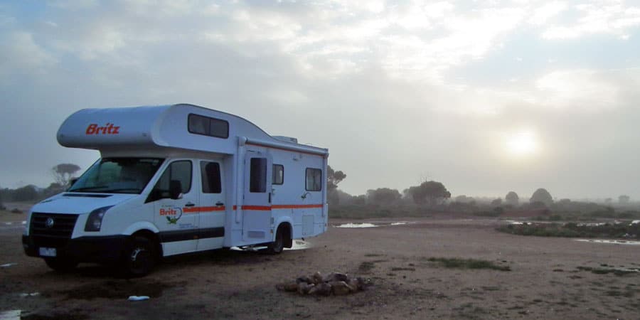 Image à la une : camping car Australie