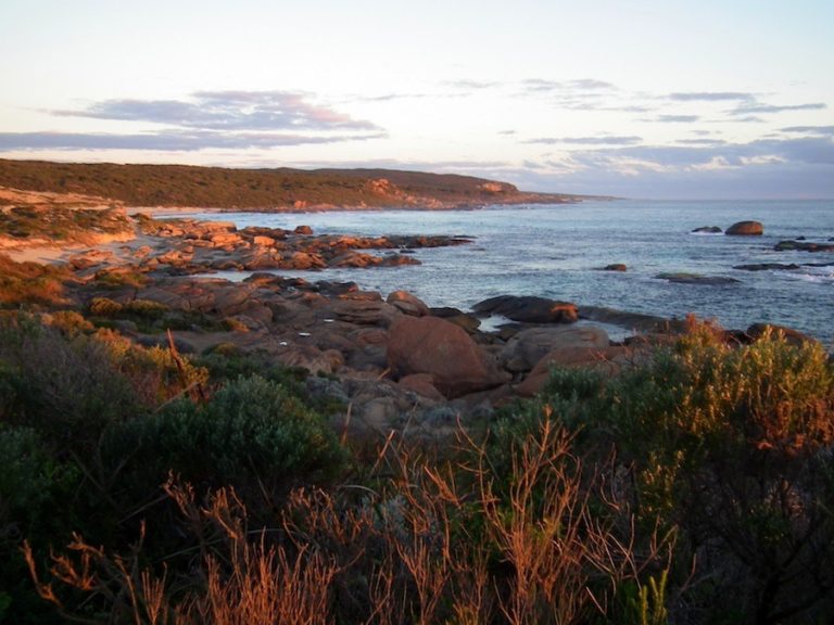 Coucher de soleil à Georgette Bay