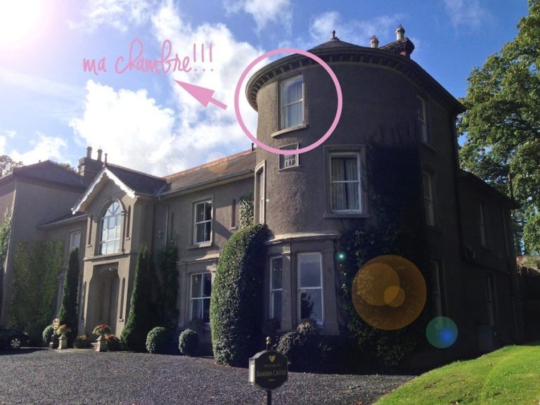 Ma chambre du Bansha Castle vue de l'extérieur