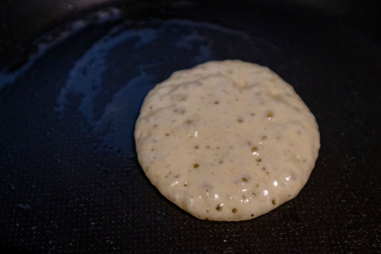Bulles d'air lors de la cuisson des pancakes