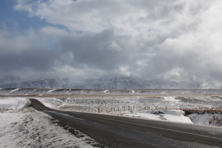 Paysage hivernal en Islande