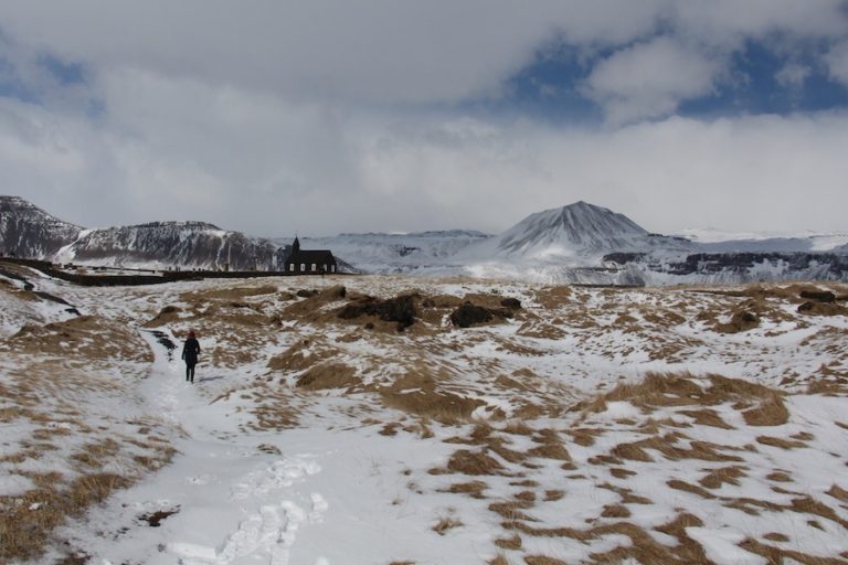 Búðir sous la neige