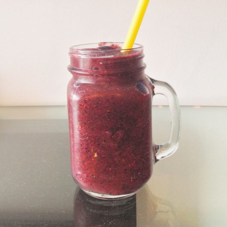 smoothie aux petits fruits du Québec
