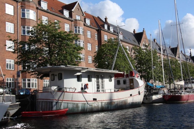 Vue du canal à Copenhague