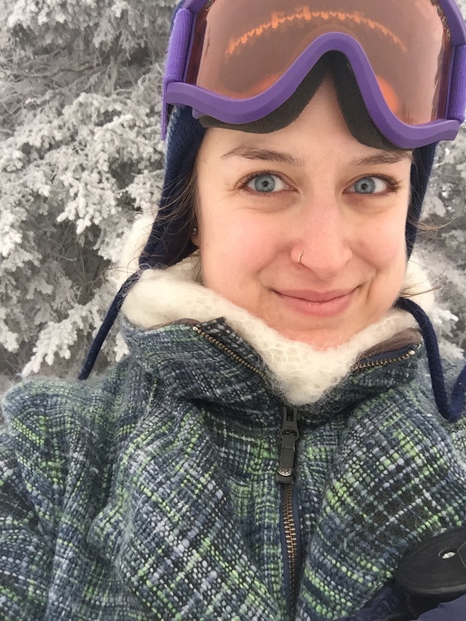 Selfie de moi en ski