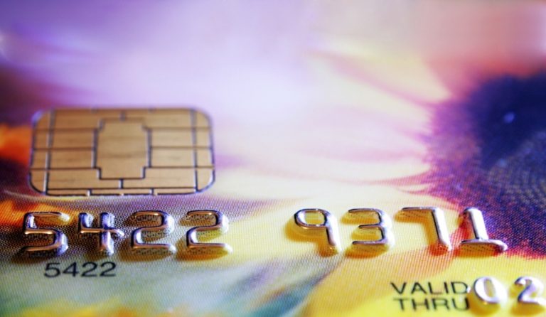 Close-up d'une carte bancaire