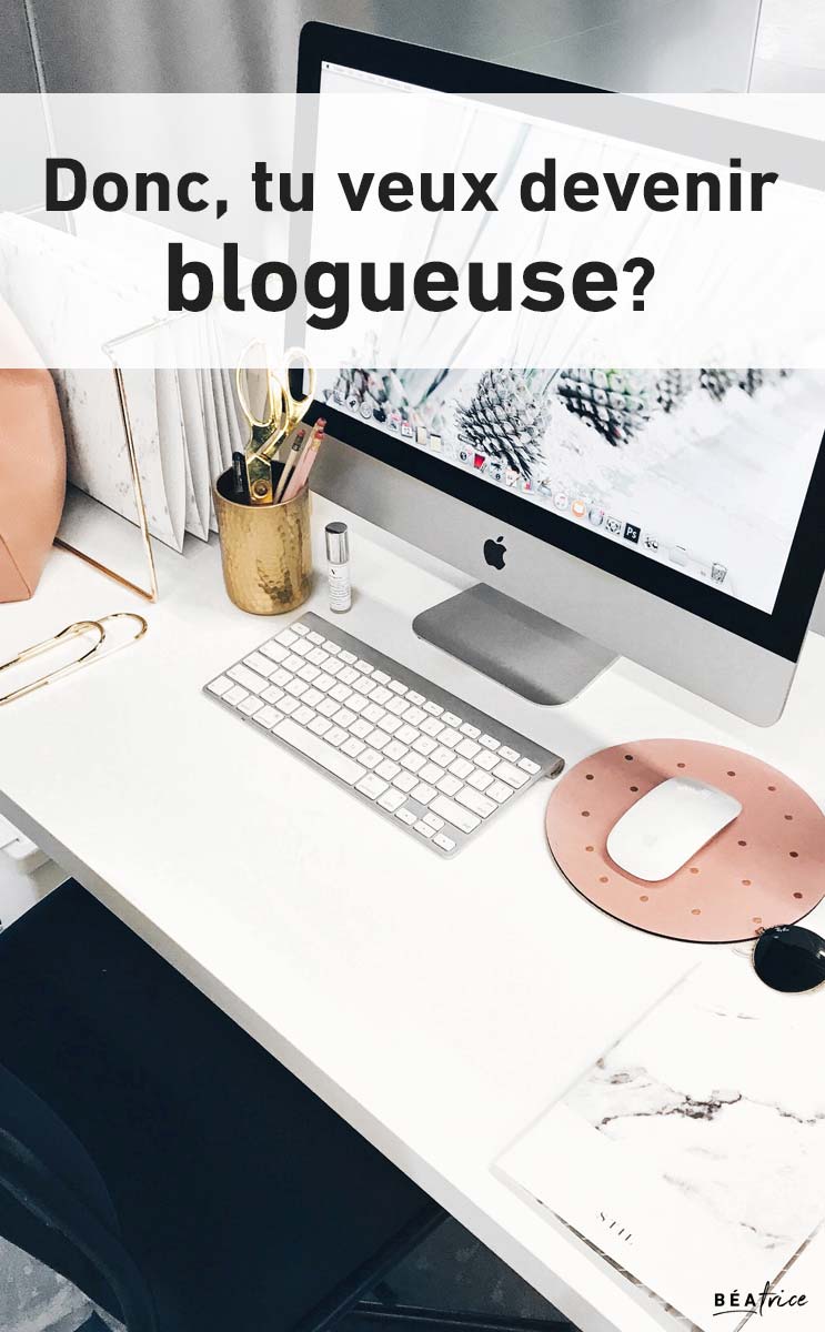 Image pour Pinterest : devenir blogueuse