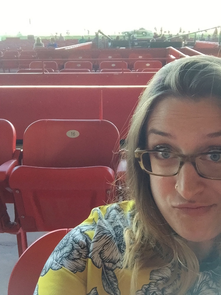 Moi à l'amphithéâtre Cogeco