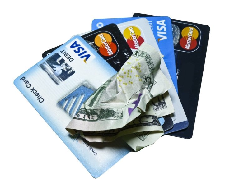 Cartes de crédit et argent américain