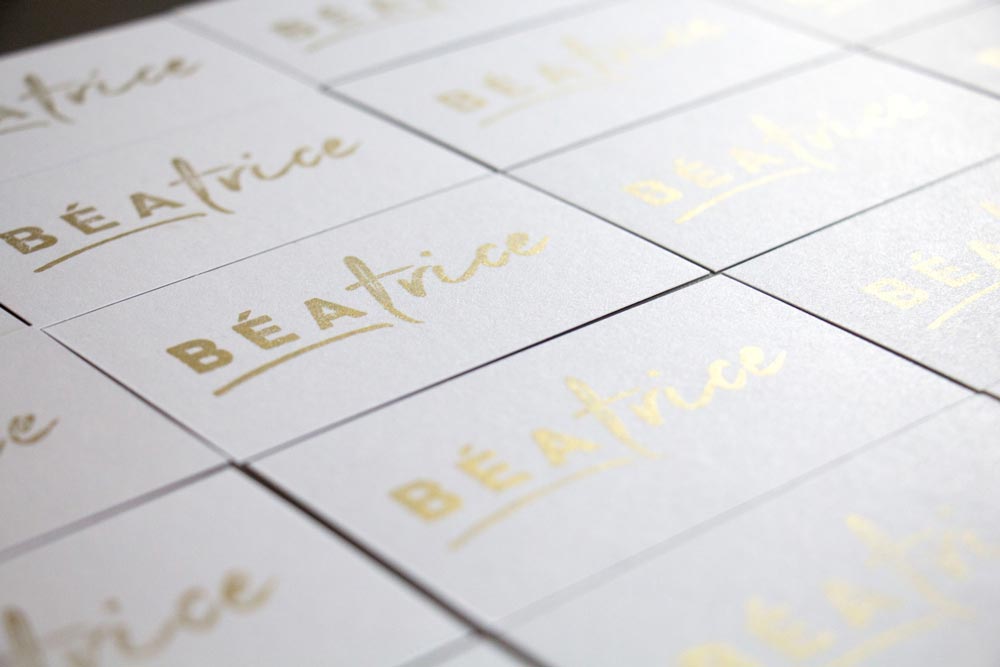 Mes cartes d'affaires DIY | Béatrice