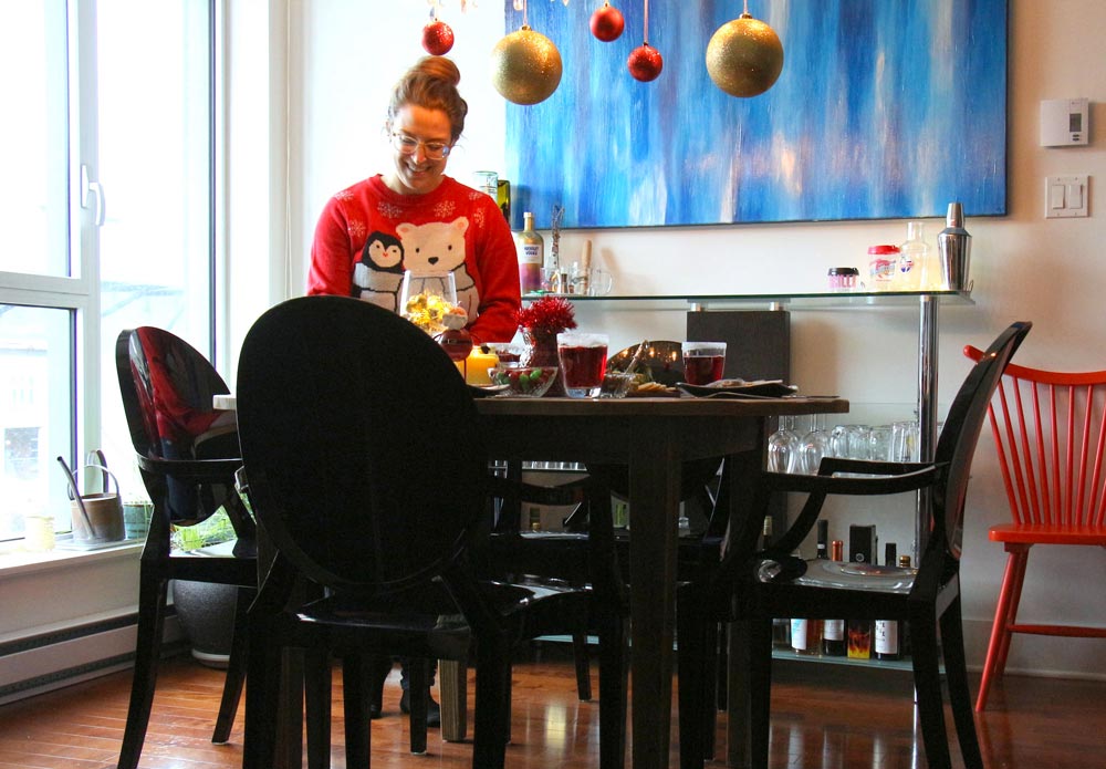 Moi qui décore ma table de Noël