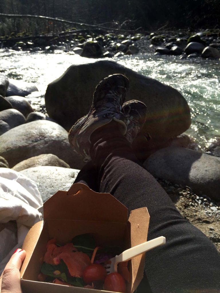 Pause lunch à Lynn Canyon budget de voyage Vancouver
