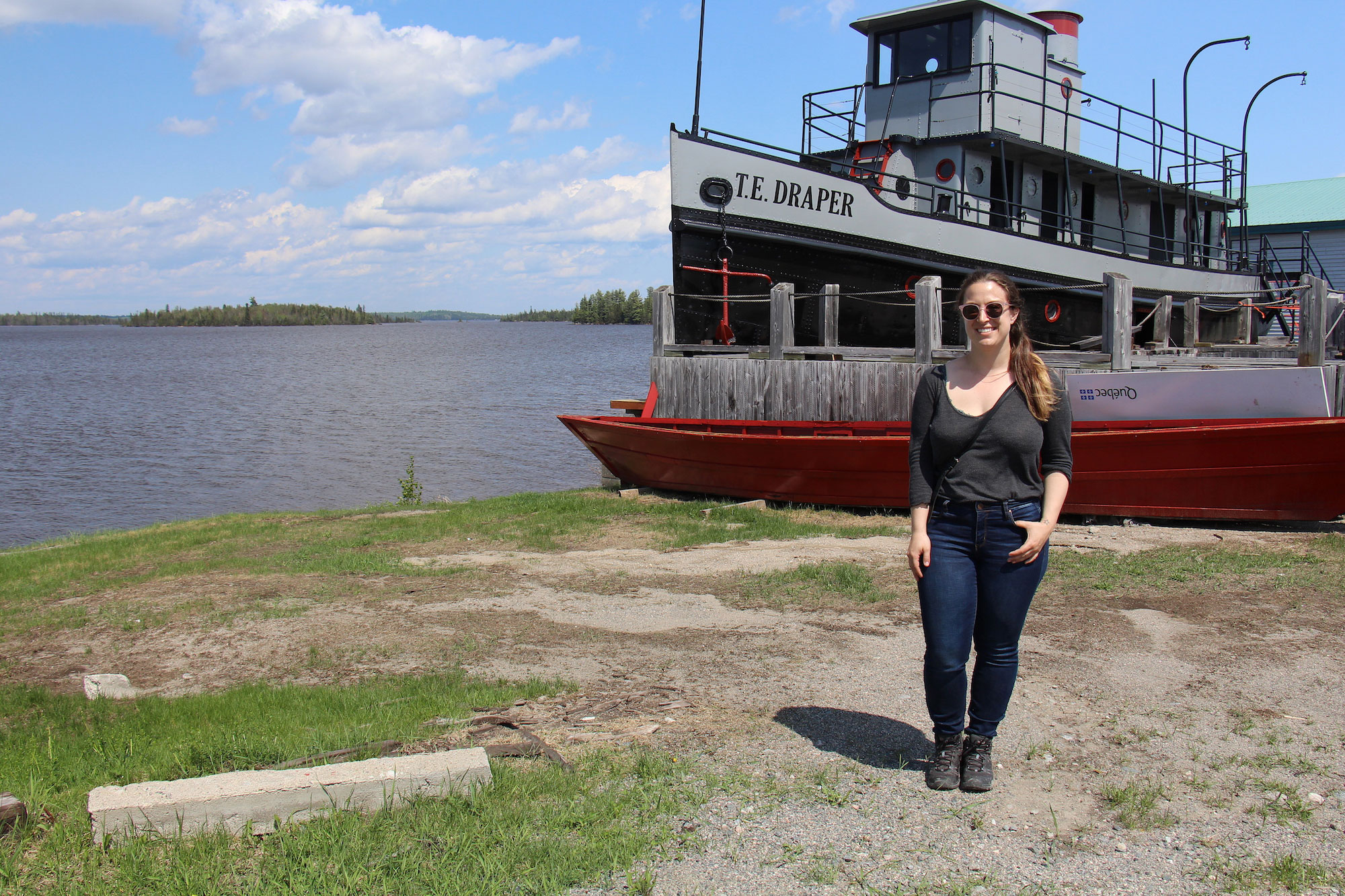 Moi au T.E. Draper à Angeliers, Témiscamingue