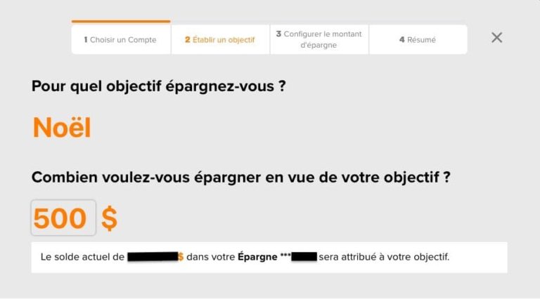 Objectif dépenses Noël
