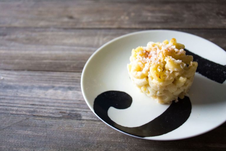 Coupe de macaroni au fromage