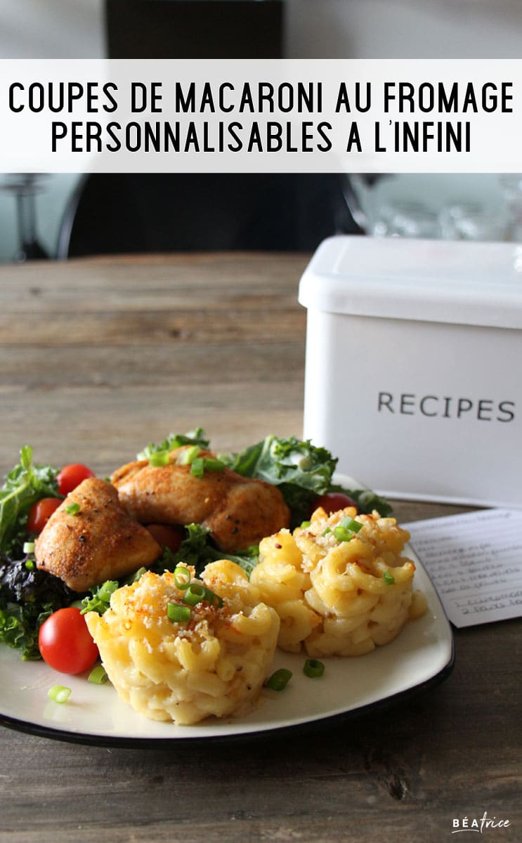 Image pour Pinterest : macaroni au fromage