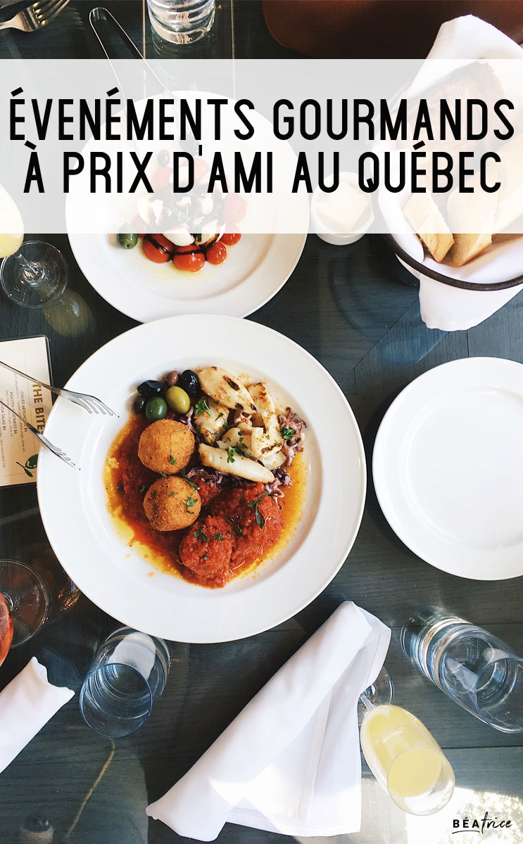 Image pour Pinterest : événements gourmands québec