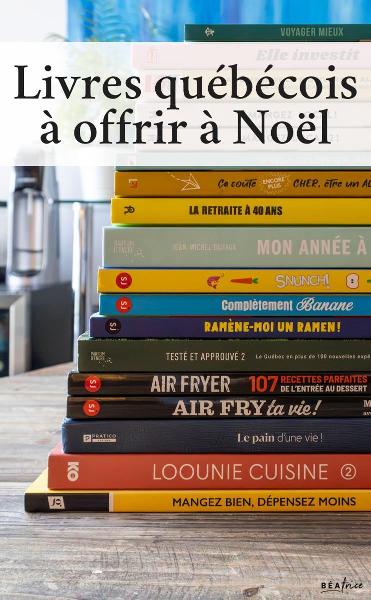 Image pour Pinterest : livres québécois