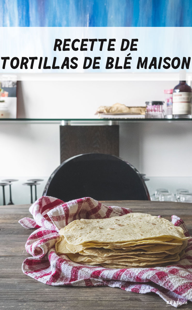 Image pour Pinterest : recette de tortillas