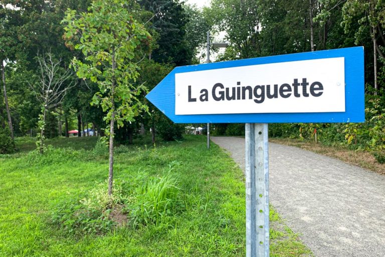 Pancarte Guigunette du parc Jean-Drapeau
