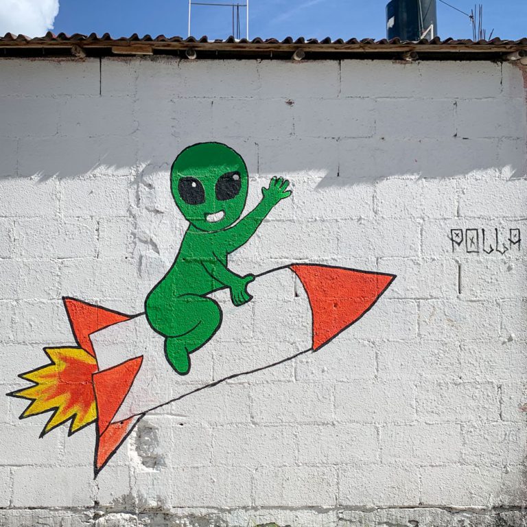 Murale d'alien