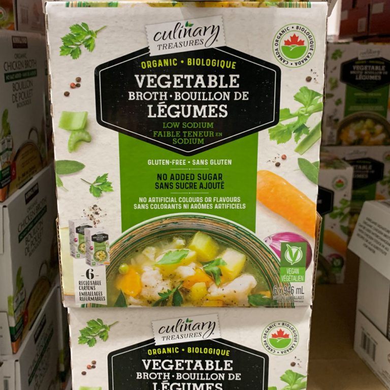 Bouillon de légumes biologique au Costco