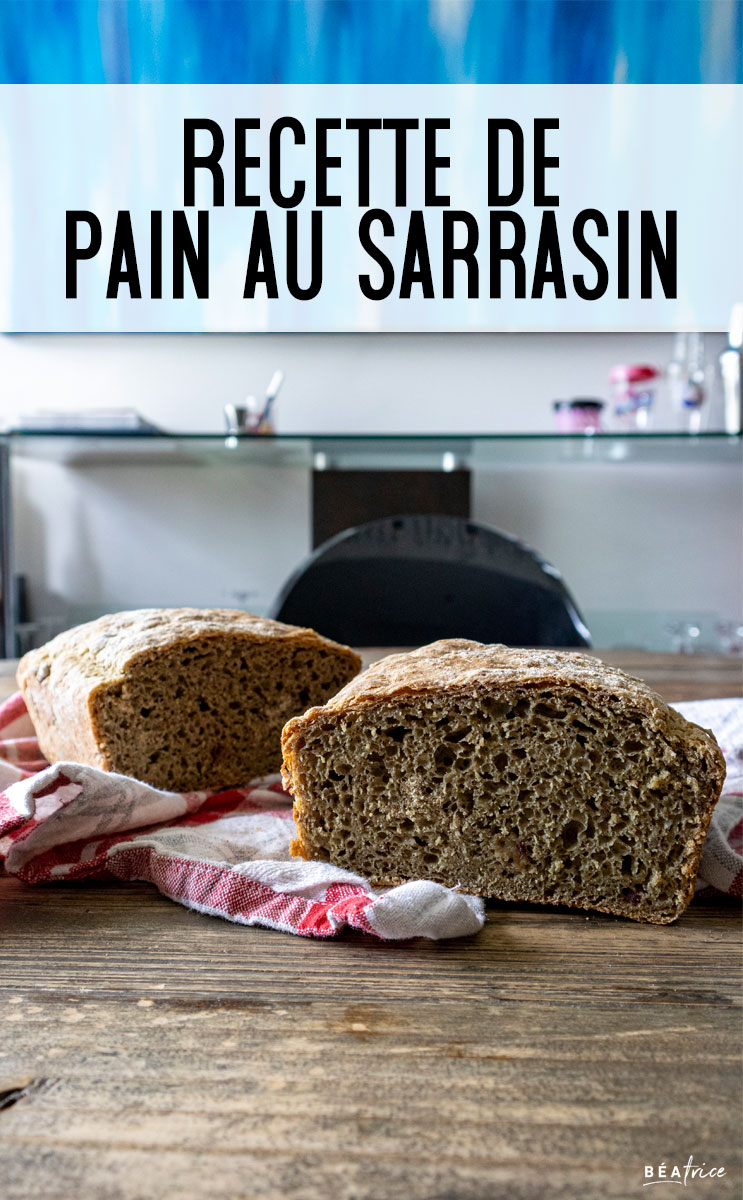 Image pour Pinterest : pain au sarrasin