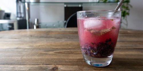 Image à la une : cocktail bleuet