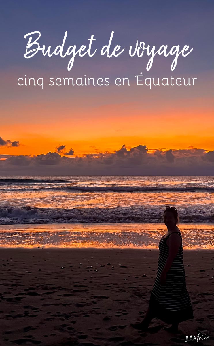Image pour Pinterest : budget voyage Équateur