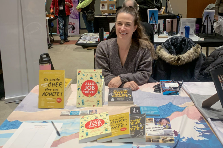 Moi au Salon du livre des Laurentides