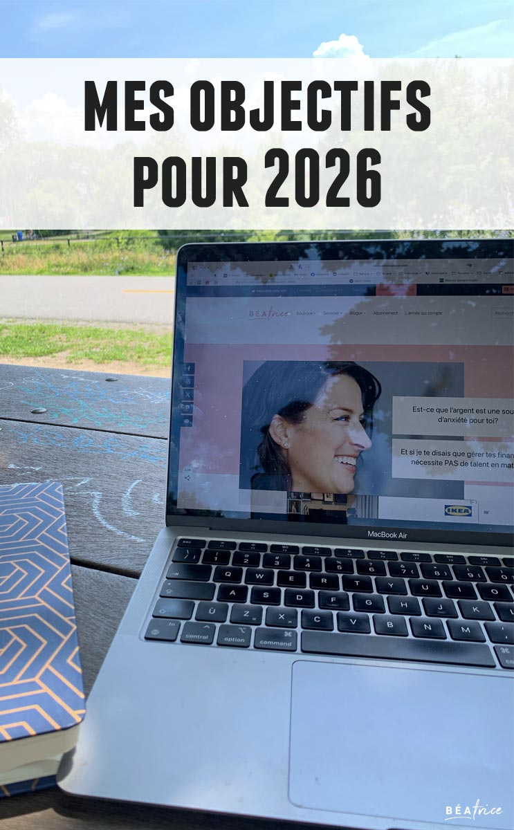 Image pour Pinterest : Objectifs 2026