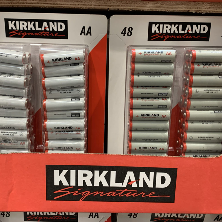 Batteries AA Kirkland vendues chez Costco