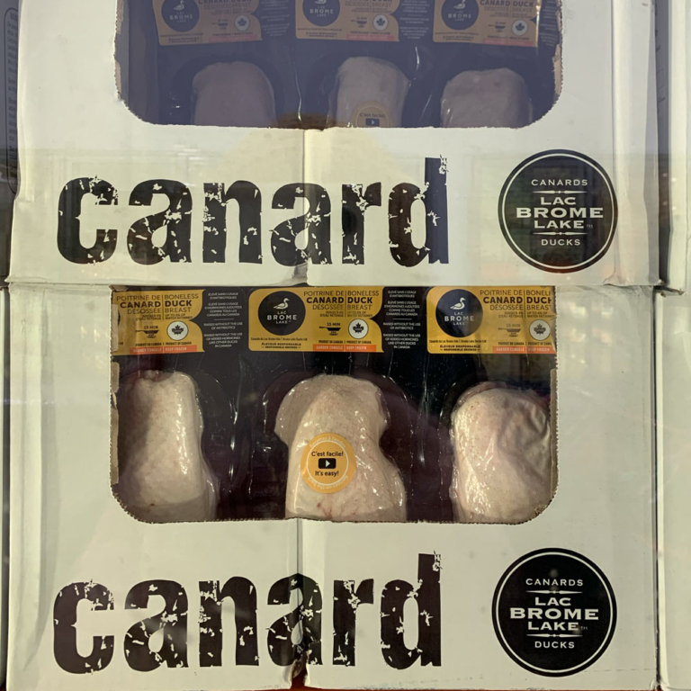 Poitrines de canard du Lac Brome vendues chez Costco
