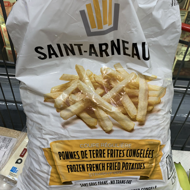 Frites Saint-Arneault vendues chez Costco
